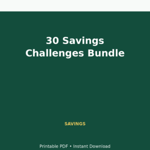 MoneyFlows 30 Savings Challenges Bundle
