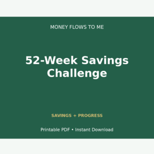 MoneyFlows 52-Week Savings Challenge Deluxe Pack