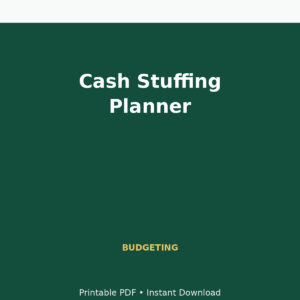MoneyFlows Cash Stuffing Planner