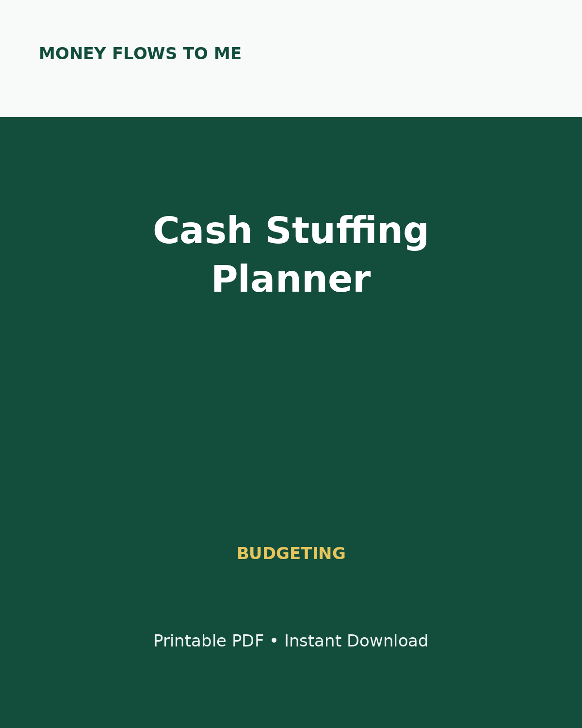 MoneyFlows Cash Stuffing Planner