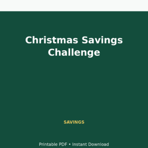 MoneyFlows Christmas Savings Challenge