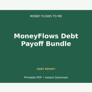 MoneyFlows Debt Payoff Workbook - Premium 13-Page System