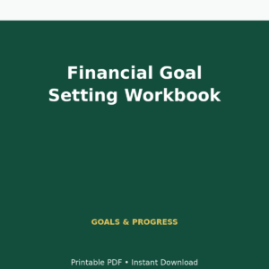 MoneyFlows Financial Goal Setting Workbook