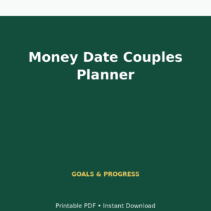 MoneyFlows Money Date Couples Planner