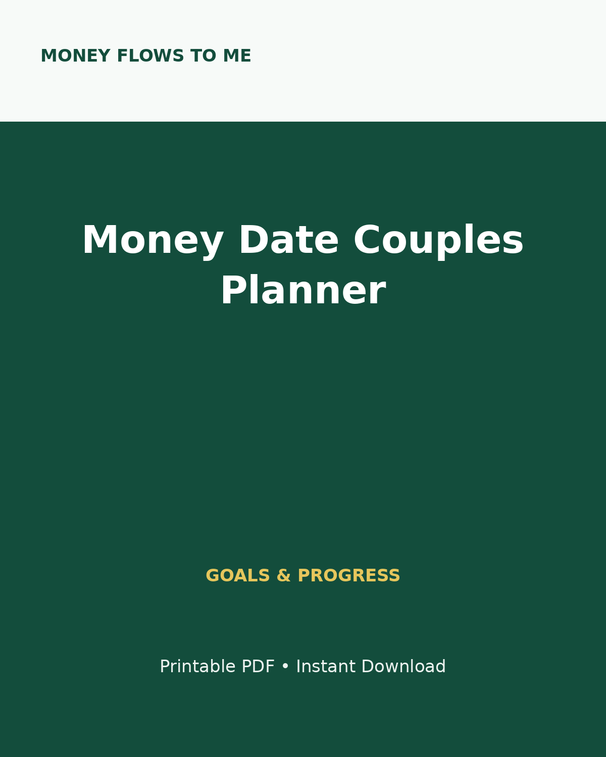 MoneyFlows Money Date Couples Planner