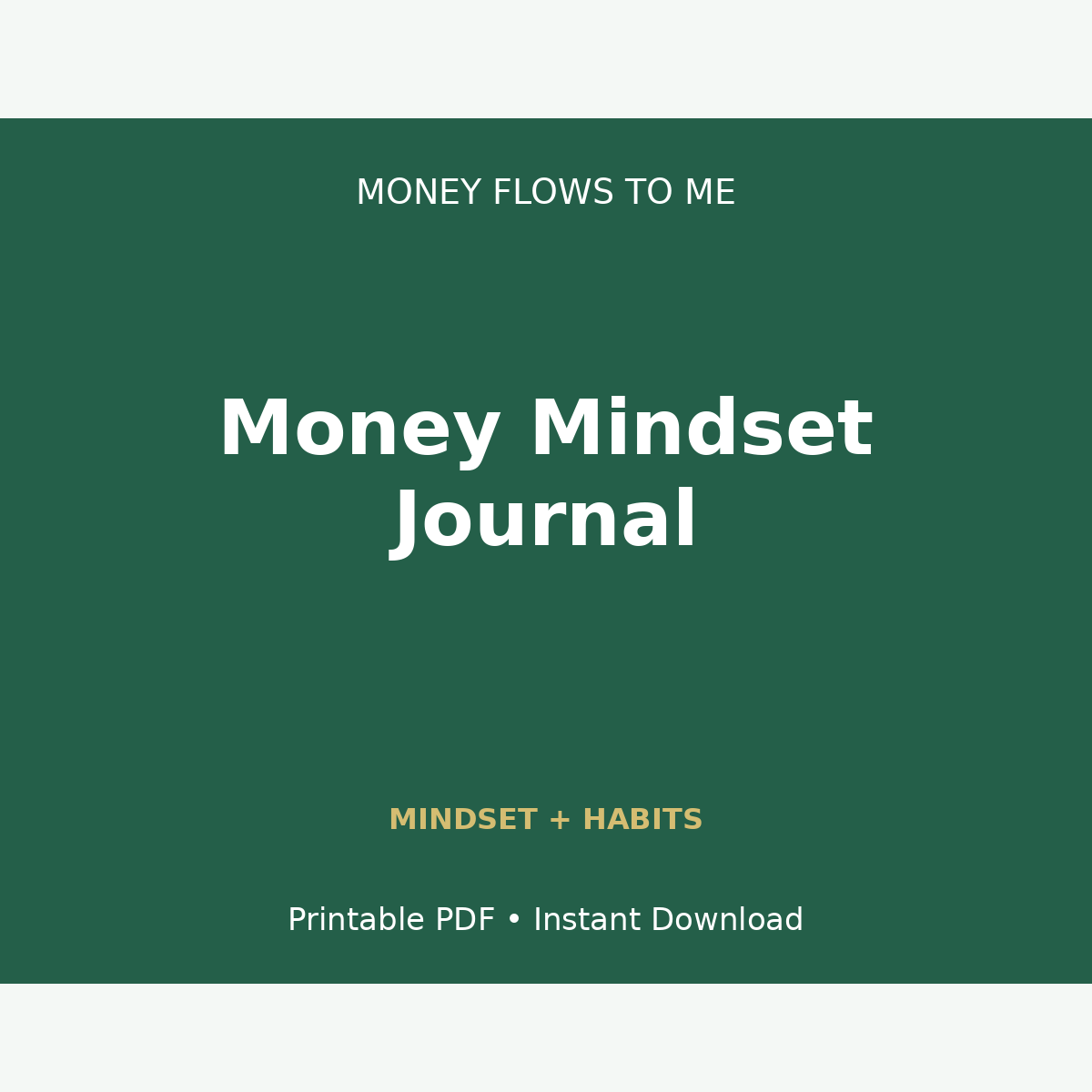 MoneyFlows Money Mindset Journal