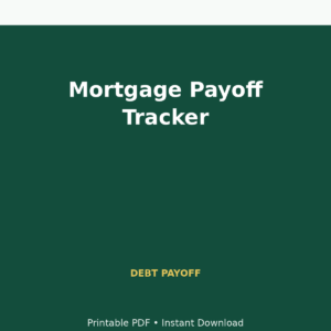 MoneyFlows Mortgage Payoff Tracker