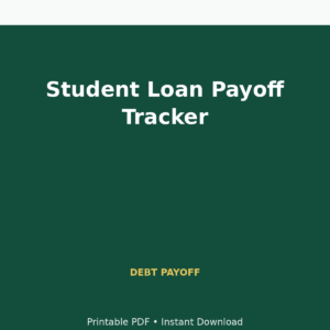 MoneyFlows Student Loan Payoff Tracker