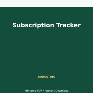 MoneyFlows Subscription Tracker