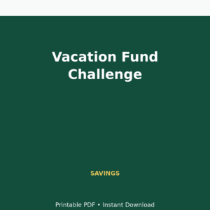 MoneyFlows Vacation Fund Challenge