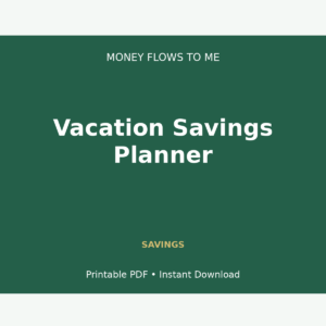 MoneyFlows Vacation Savings Planner