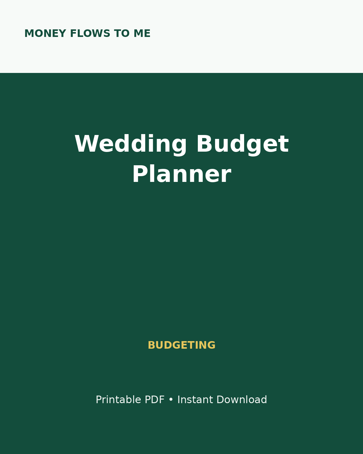 MoneyFlows Wedding Budget Planner
